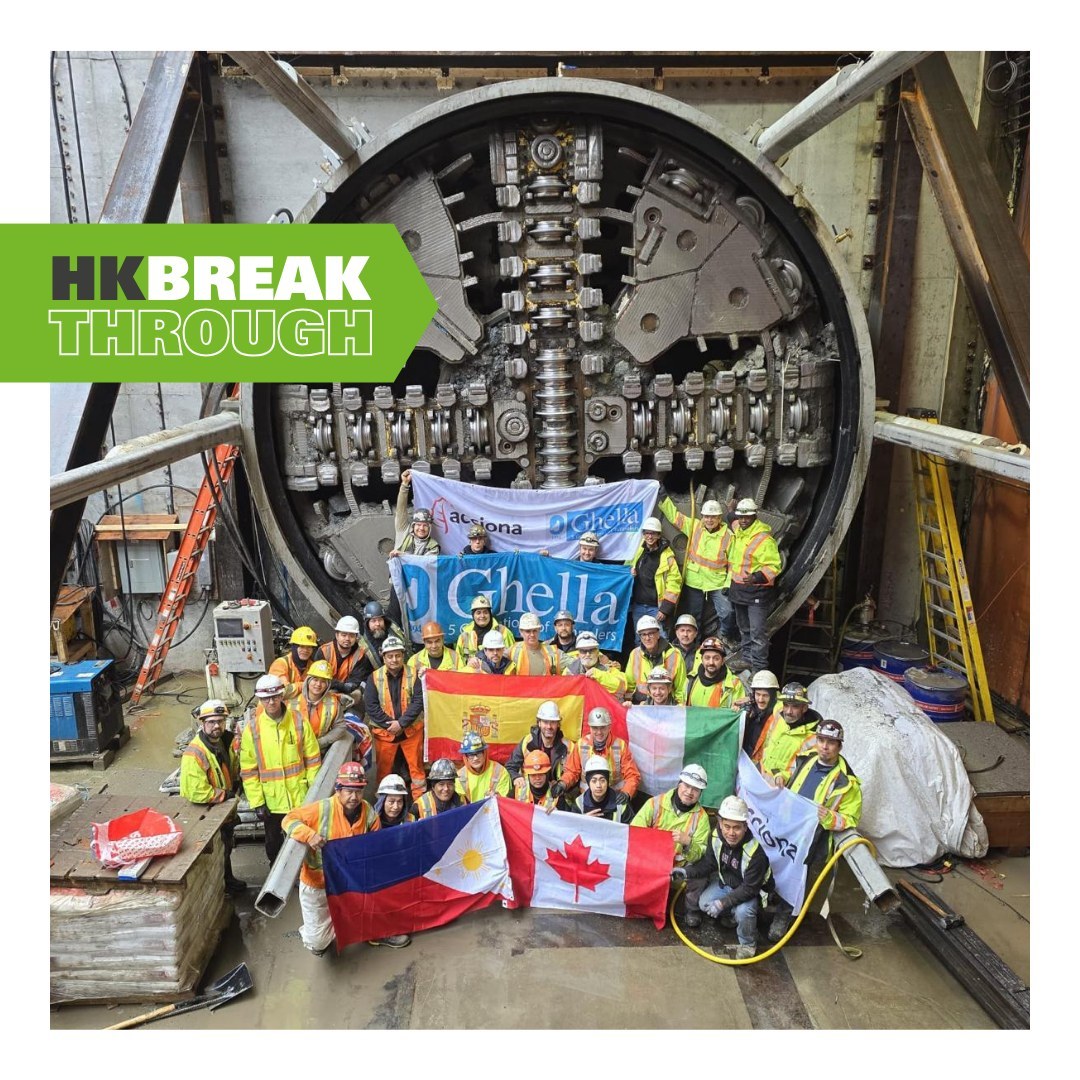 Recently Herrenknecht's TBMs, Elsie and Phylis, have achieved their breakthroughs in Vancouver. Working tirelessly on the Broadway Subway project, they've extended the SkyTrain track by 4.2 km each. The EPB Shields with a diameter of nearly 6 meters, each